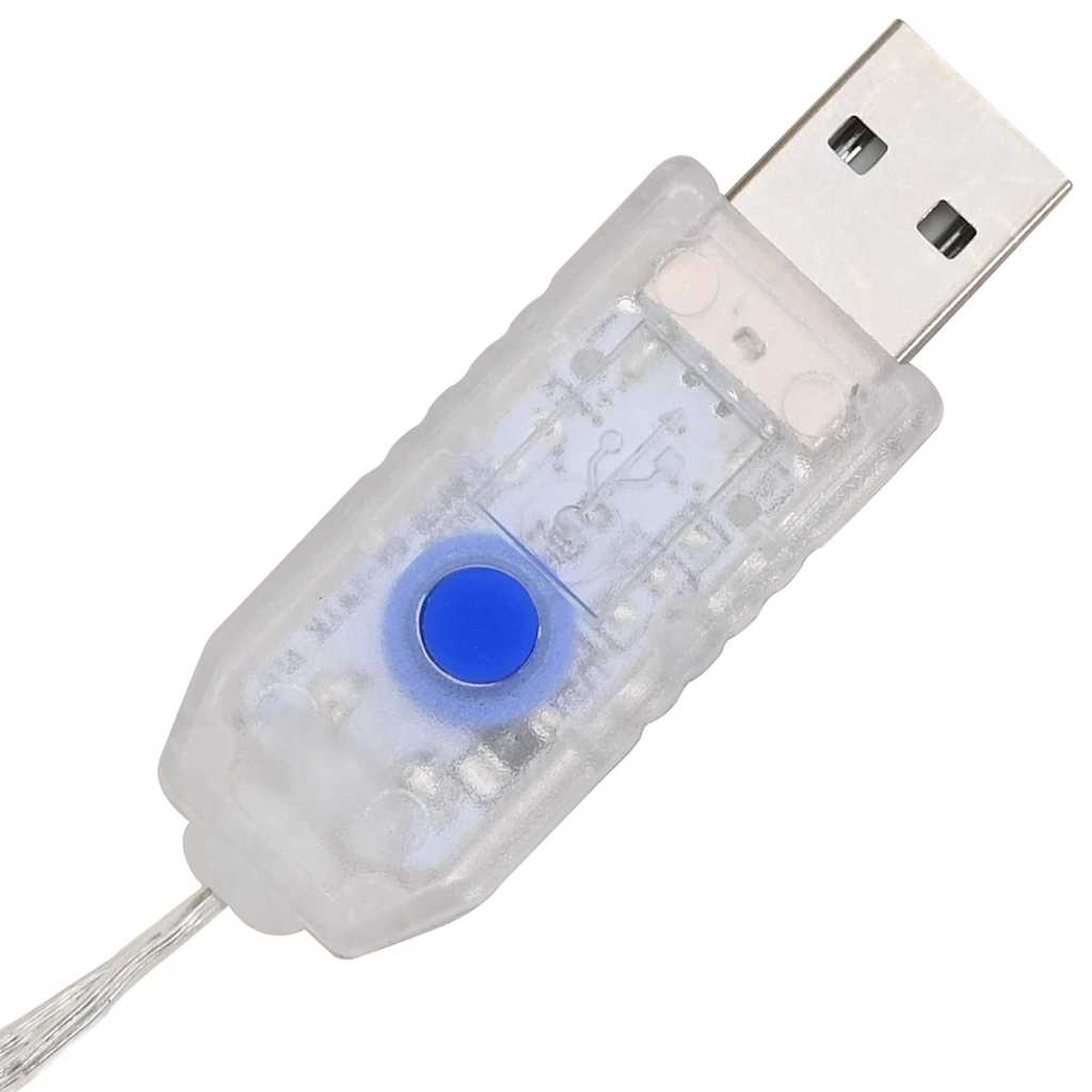 Kranz mit 60 LEDs Warmweiß 76 x 76 x 8 cm Rattan