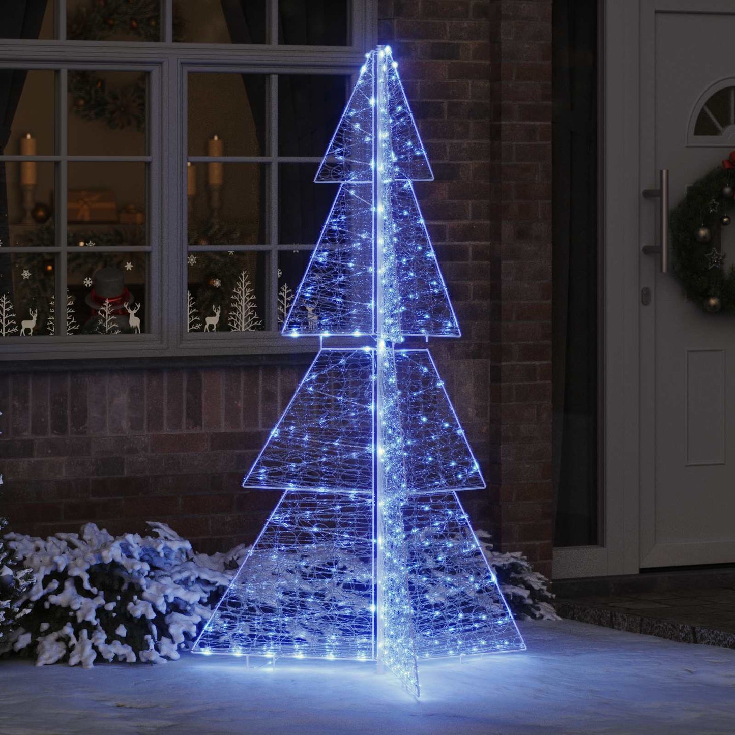 Weihnachtsbaum mit 240 LEDs Blau 180 cm Acryl