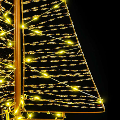 Weihnachtsbaum mit 160 LEDs Warmes Weiß 150 cm PET
