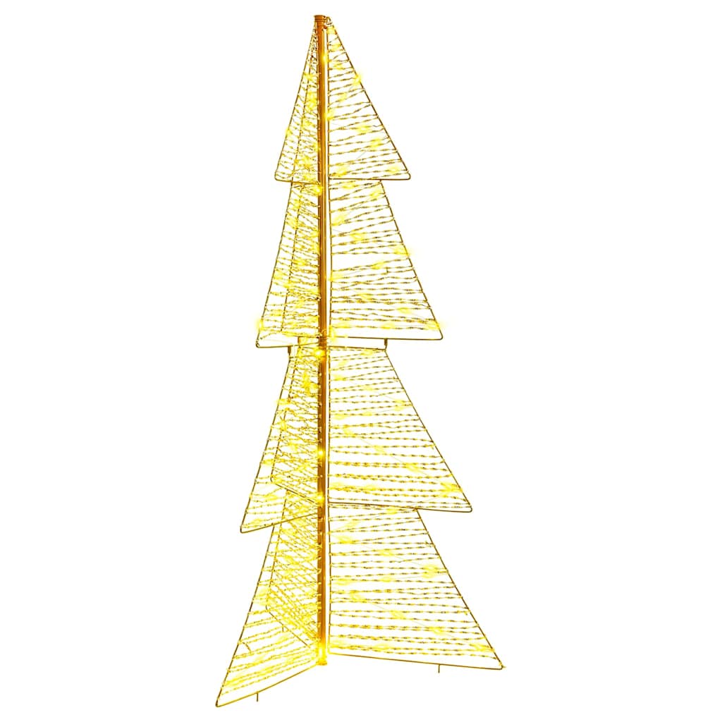 Weihnachtsbaum mit 160 LEDs Warmes Weiß 150 cm PET