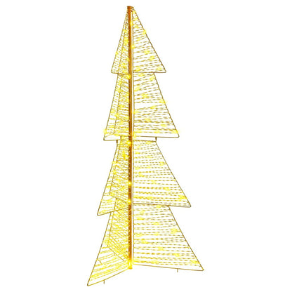 Weihnachtsbaum mit 160 LEDs Warmes Weiß 150 cm PET