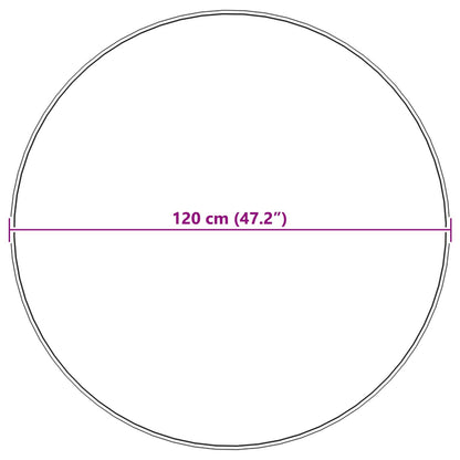 Kunstschaffell Teppich Tafalla Beige Ø 120 cm Polyester