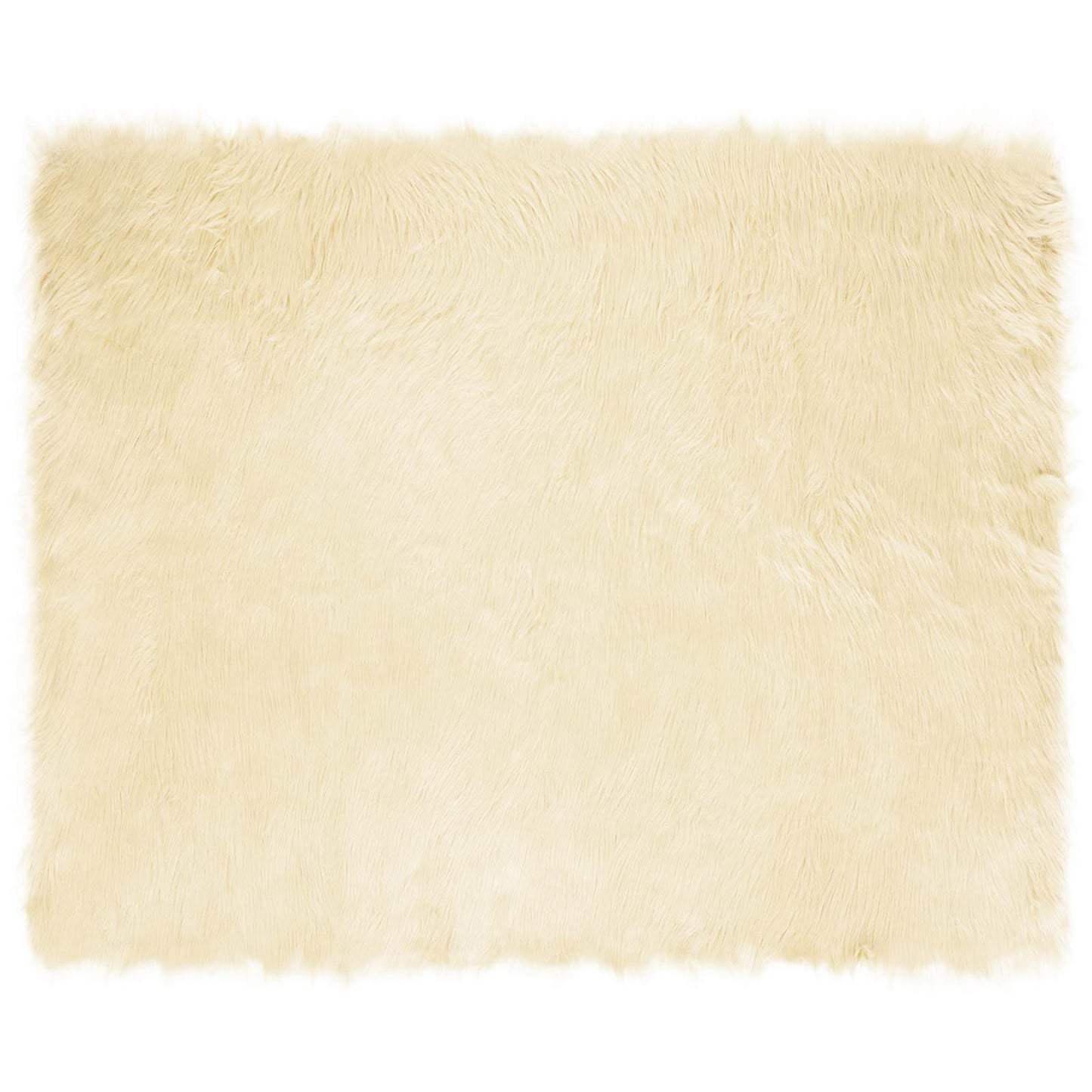 Kunstschaffell Teppich Tafalla Creme 200 x 280 cm Polyester