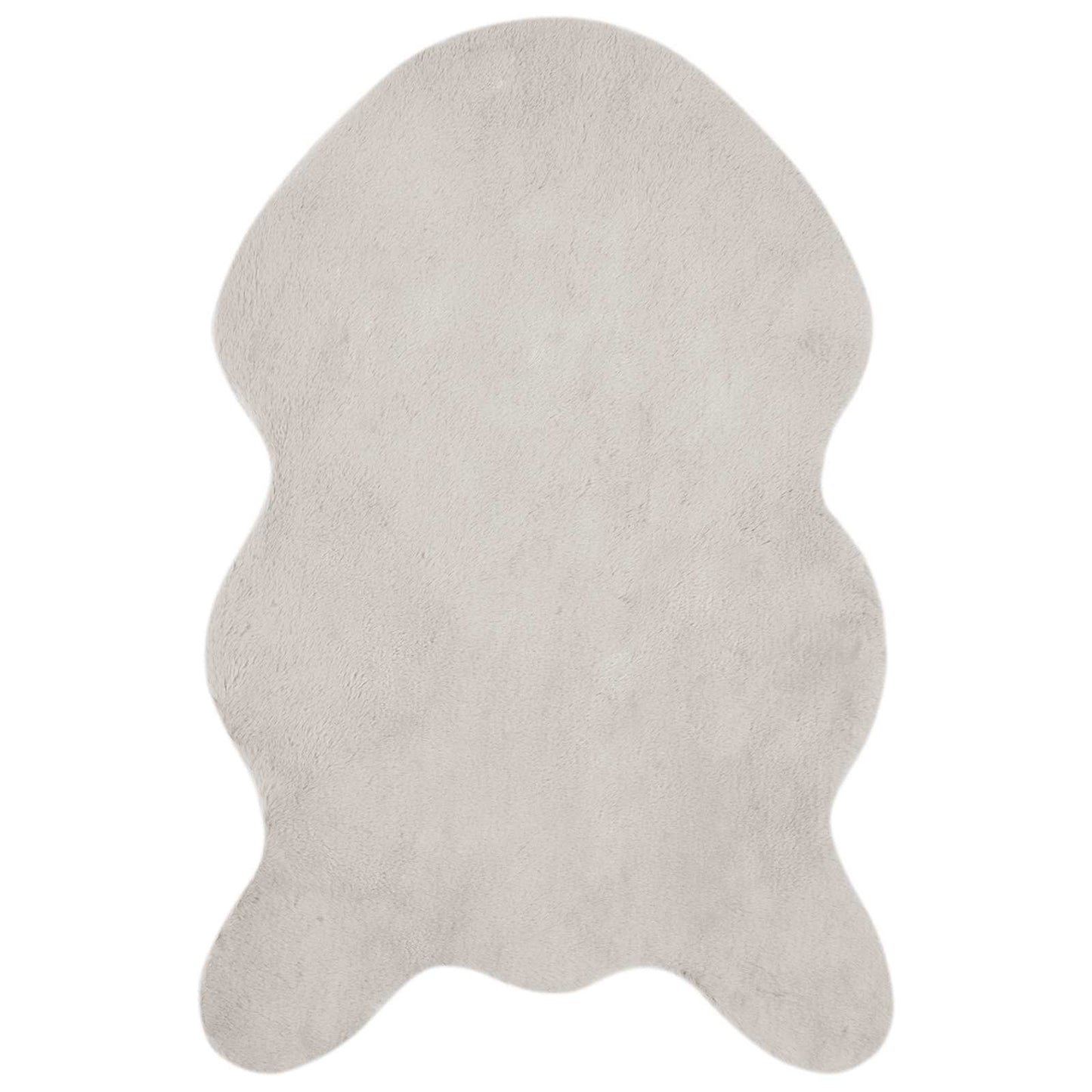 Rutschfester Kunstfellteppich Olite Beige 80 x 120 cm Polyester