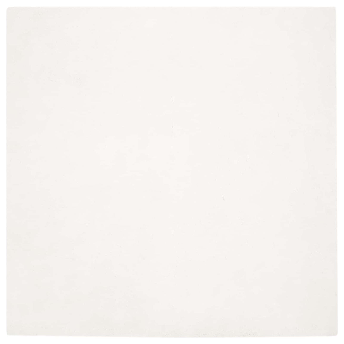 Rutschfester Kunstfellteppich Olite Creme 160 x 160 cm