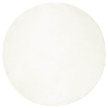 Rutschfester Kunstfellteppich Olite Creme Ø 100 cm Polyester