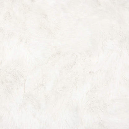 Rutschfester Kunstfellteppich Olite Creme Ø 120 cm Polyester