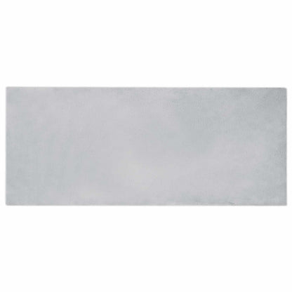 Rutschfester Kunstfellteppich Olite Grau 80 x 200 cm Polyester