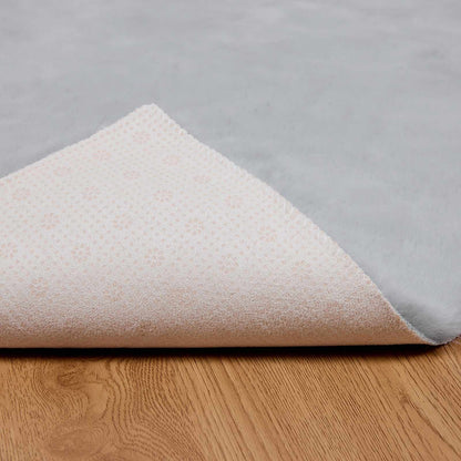 Rutschfester Kunstfellteppich Olite Grau 140 x 200 cm Polyester