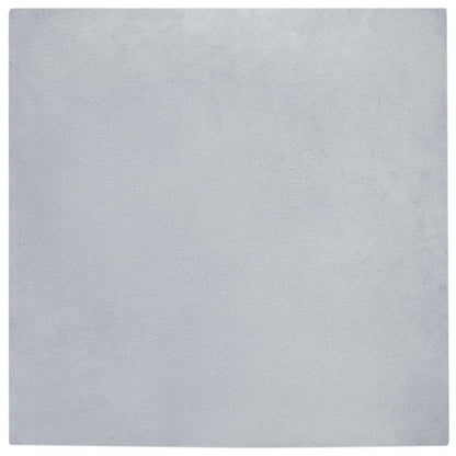 Rutschfester Kunstfellteppich Olite Grau 200 x 200 cm Polyester