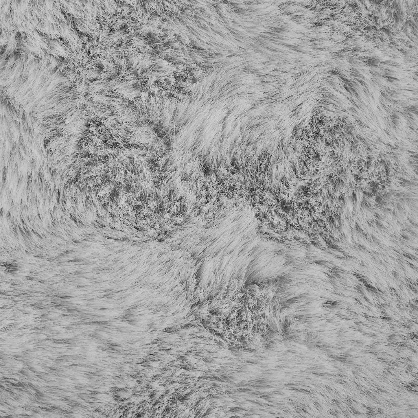 Rutschfester Kunstfellteppich Olite Grau 200 x 200 cm Polyester