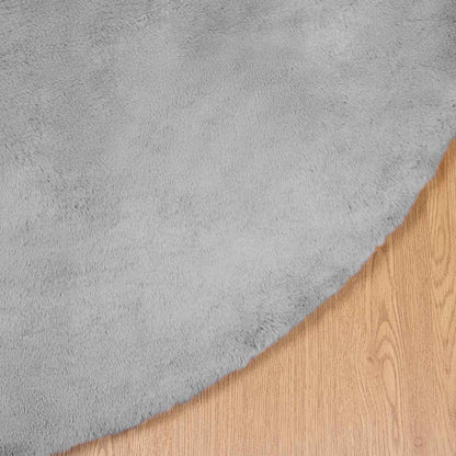 Rutschfester Kunstfellteppich Olite Grau Ø 160 cm Polyester