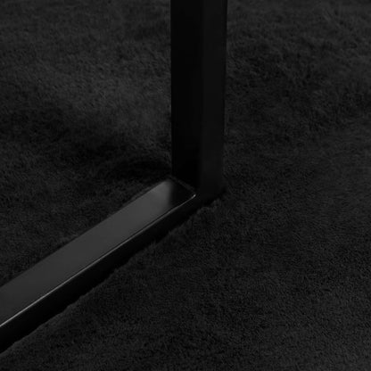 Rutschfester Kunstfellteppich Olite Schwarz 240 x 240 cm