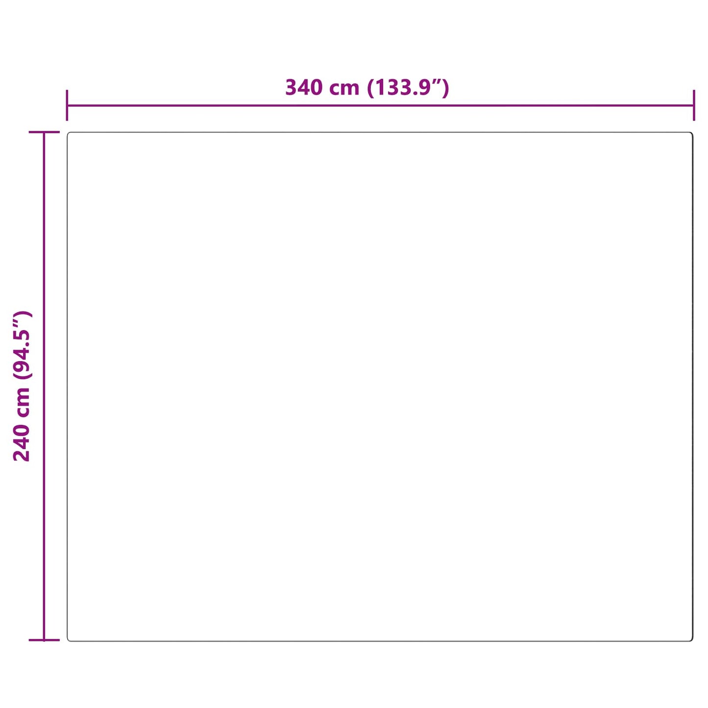 Rutschfester Kunstfellteppich Olite Taupe 240 x 340 cm
