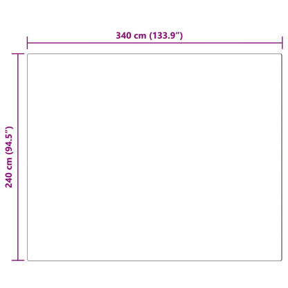 Rutschfester Kunstfellteppich Olite Taupe 240 x 340 cm