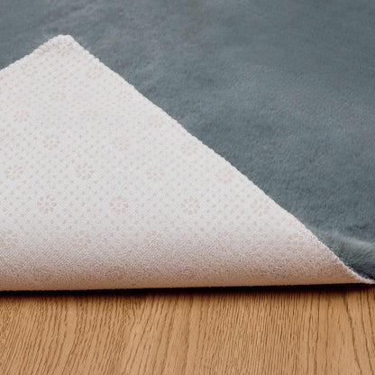 Rutschfester Kunstfellteppich Olite Anthrazit 160 x 160 cm