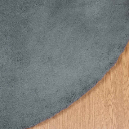 Rutschfester Kunstfellteppich Olite Anthrazit Ø 120 cm
