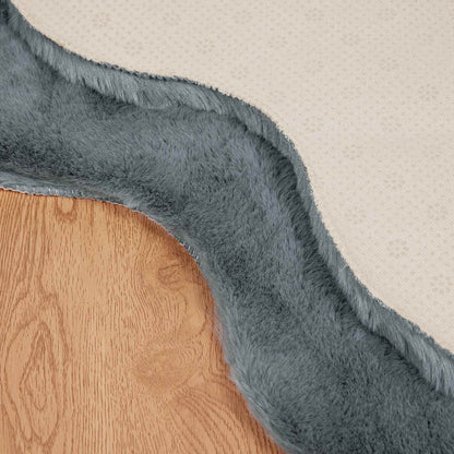 Rutschfester Kunstfellteppich Olite Anthrazit 60 x 90 cm