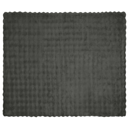 Rutschfeste Kunstfell Decke Olite Dunkelgrau 240 x 270 cm