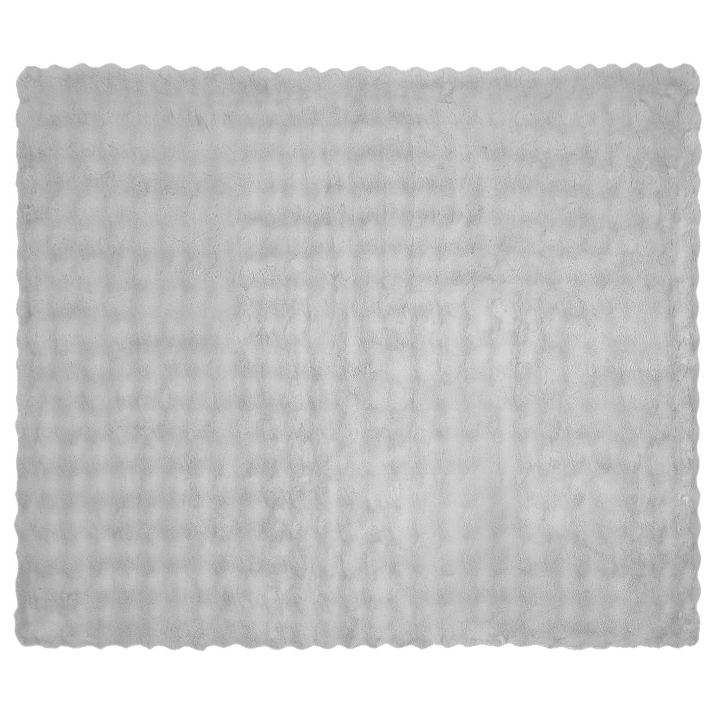 Rutschfeste Kunstfell Decke Olite Grau 130 x 150 cm Polyester
