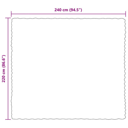 Rutschfeste Kunstfell Decke Olite Dunkelgrün 220 x 240 cm