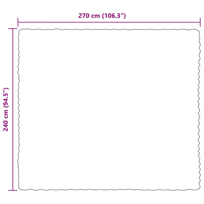 Rutschfeste Kunstfell Decke Olite Schwarz 240 x 270 cm
