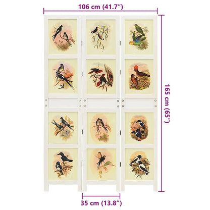 Romdivider-Panel Weiß 212 x 165 cm MDF