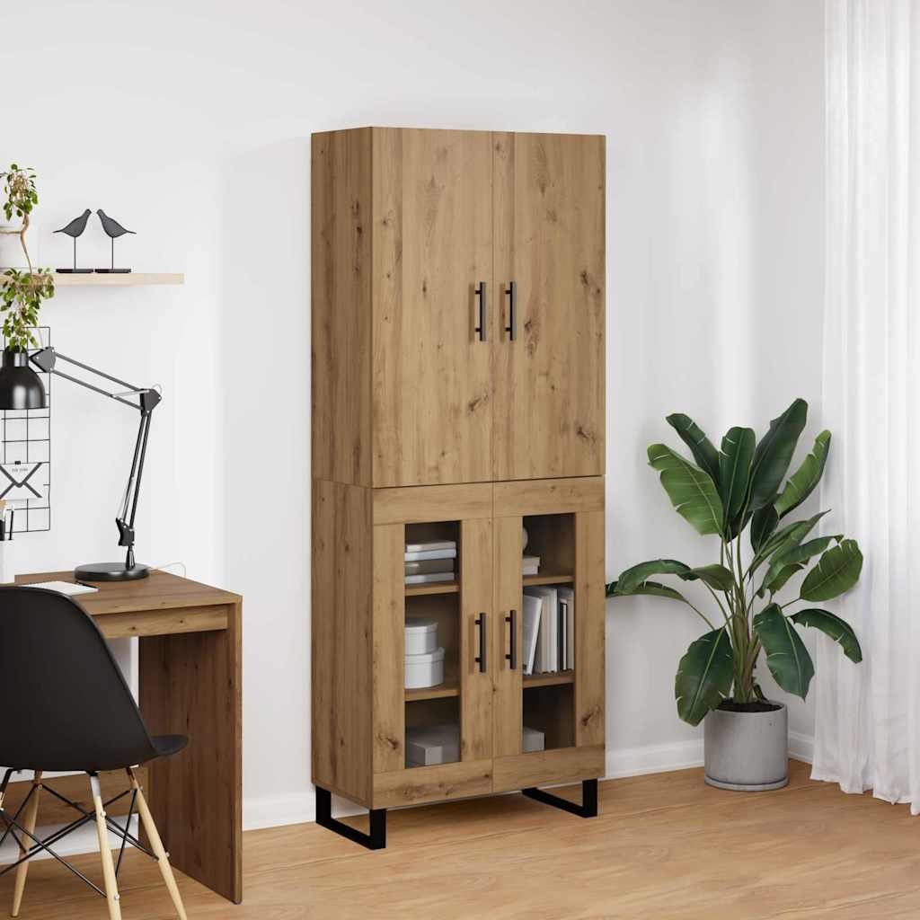 Highboard 2 pcs Artisan-Eiche 69,5 x 34 x 180 cm