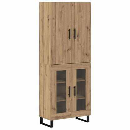 Highboard 2 pcs Artisan-Eiche 69,5 x 34 x 180 cm