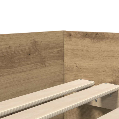 Bettrahmen Artisan-Eiche 100 x 200 cm Massives Kiefernholz