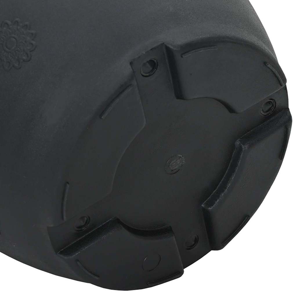 Runder Blumentopf 24 pcs Schwarz Ø 26 x 21,5 cm Kunststoff