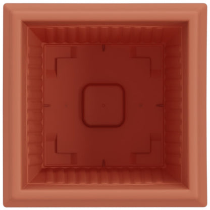 Quadratischer Blumentopf 6 pcs Ziegelrot 16 x 16 x 14 cm