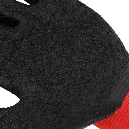 Arbeitshandschuhe 12 pcs Rot und Schwarz 11 / XXL