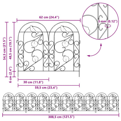 Gartenzaun Spalier Grün 308,5 x 54,5 x 0,3 cm