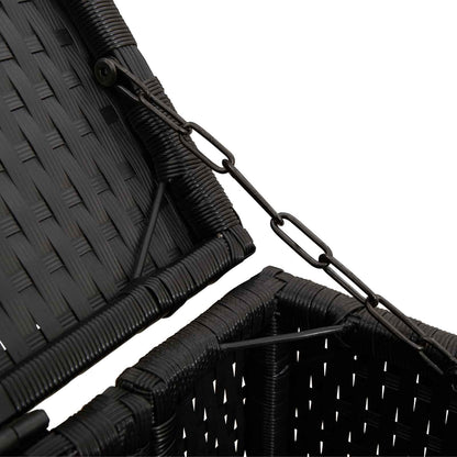 Mülltonnenbox Schwarz 65 x 80 x 115 cm Polyethylen