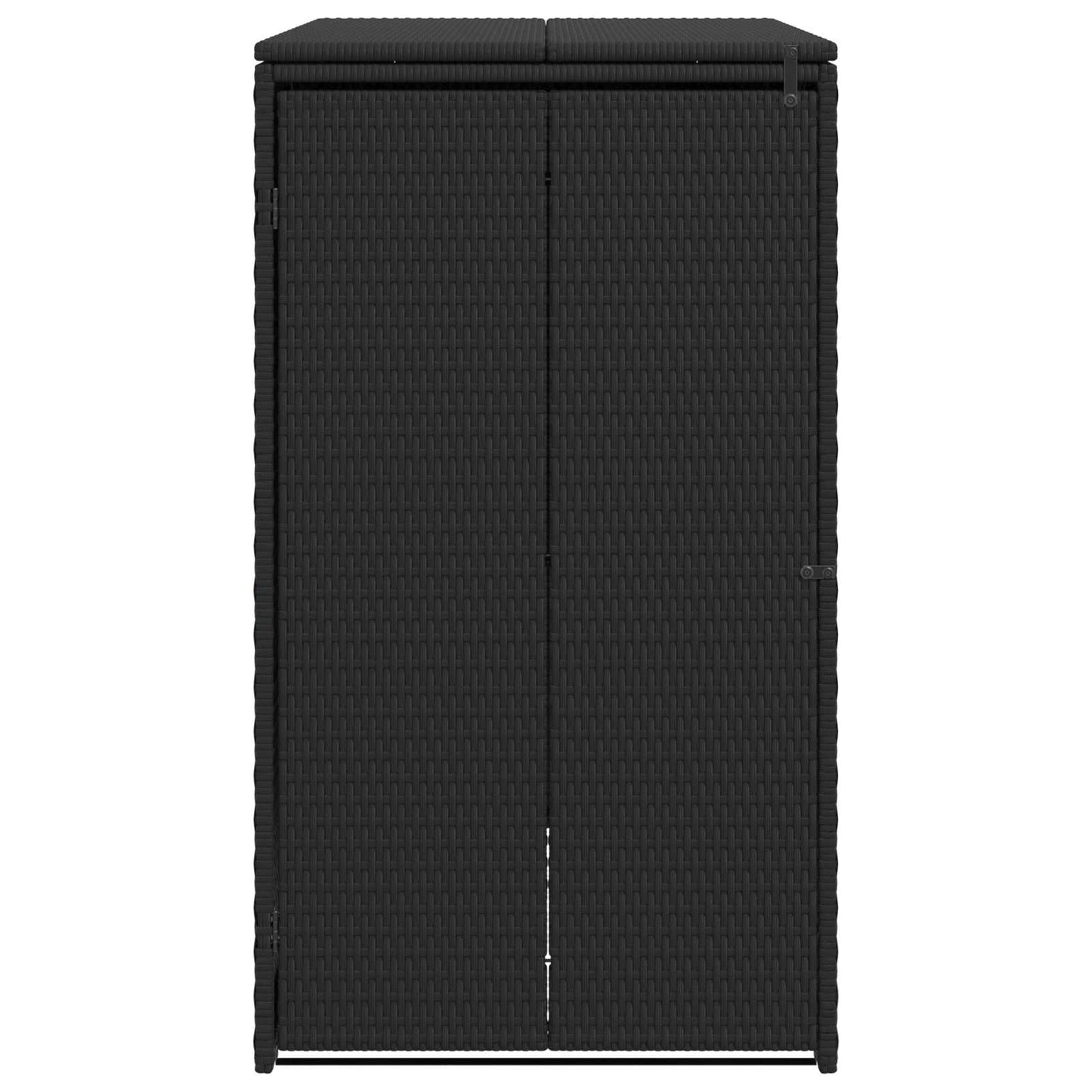 Mülltonnenbox Schwarz 65 x 80 x 115 cm Polyethylen