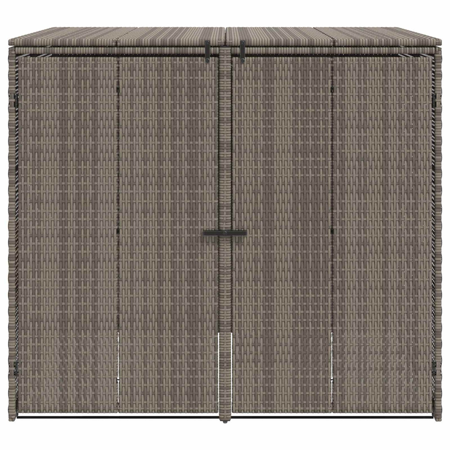 Mülltonnenbox 2 pcs Grau 65 x 80 x 115 cm Polyethylen