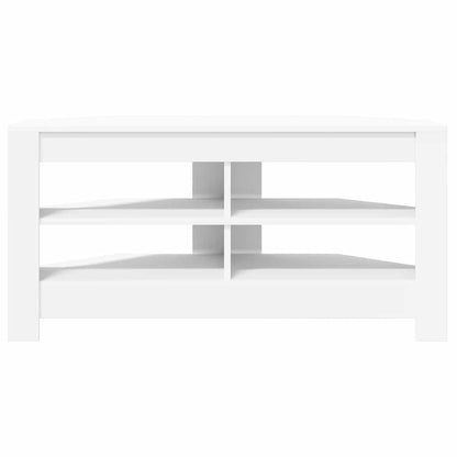 EckTVSchrank Weiß 102 x 40,5 x 45 cm Holzwerkstoff