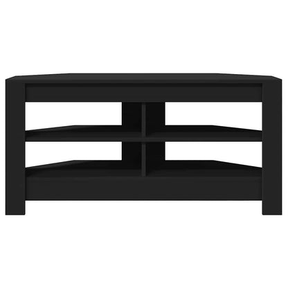 EckTVSchrank Schwarz 102 x 40,5 x 45 cm Holzwerkstoff