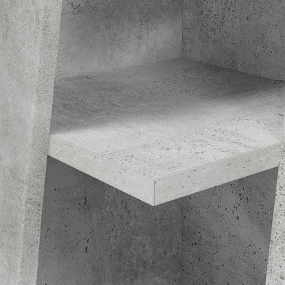 Eckschrank Beton Grau 27,5x27x102cm Holzwerkstoff