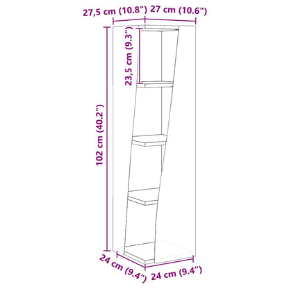 Eckschrank Graues Sonoma 27,5x27x102cm Holzwerkstoff