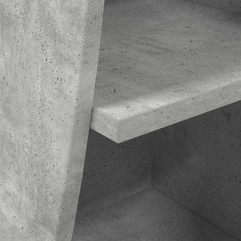 Eckschrank Beton Grau 32x32x102cm Holzwerkstoff