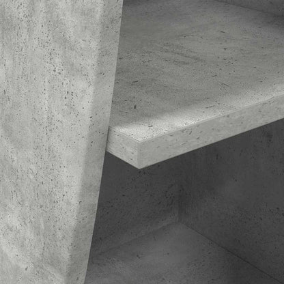 Eckschrank Beton Grau 32x32x102cm Holzwerkstoff