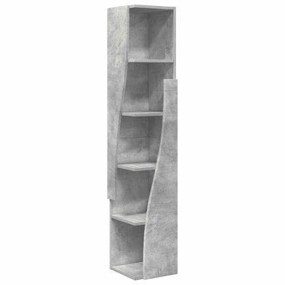 Eckschrank Beton Grau 27,5x27x140cm Holzwerkstoff