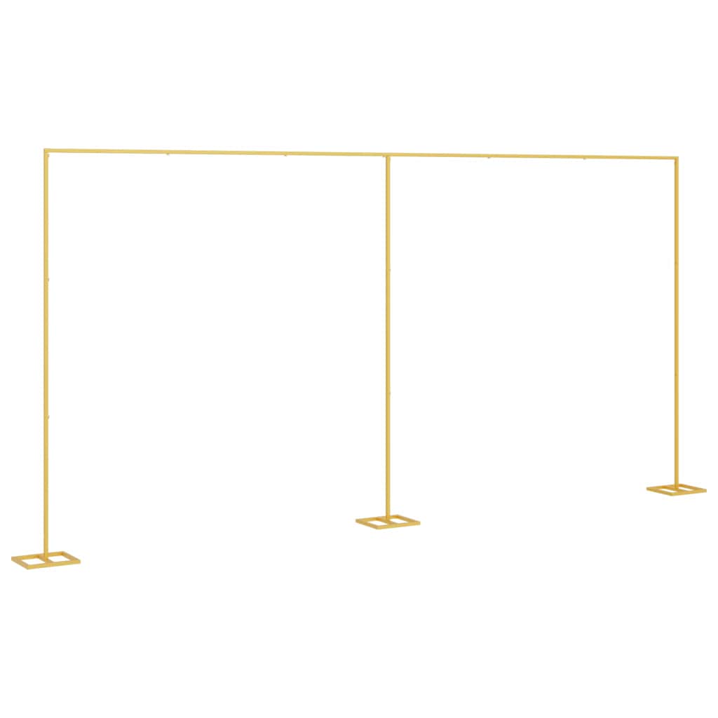 Hochzeitsbogen Gold 657 x 35 x 300 cm Stahl