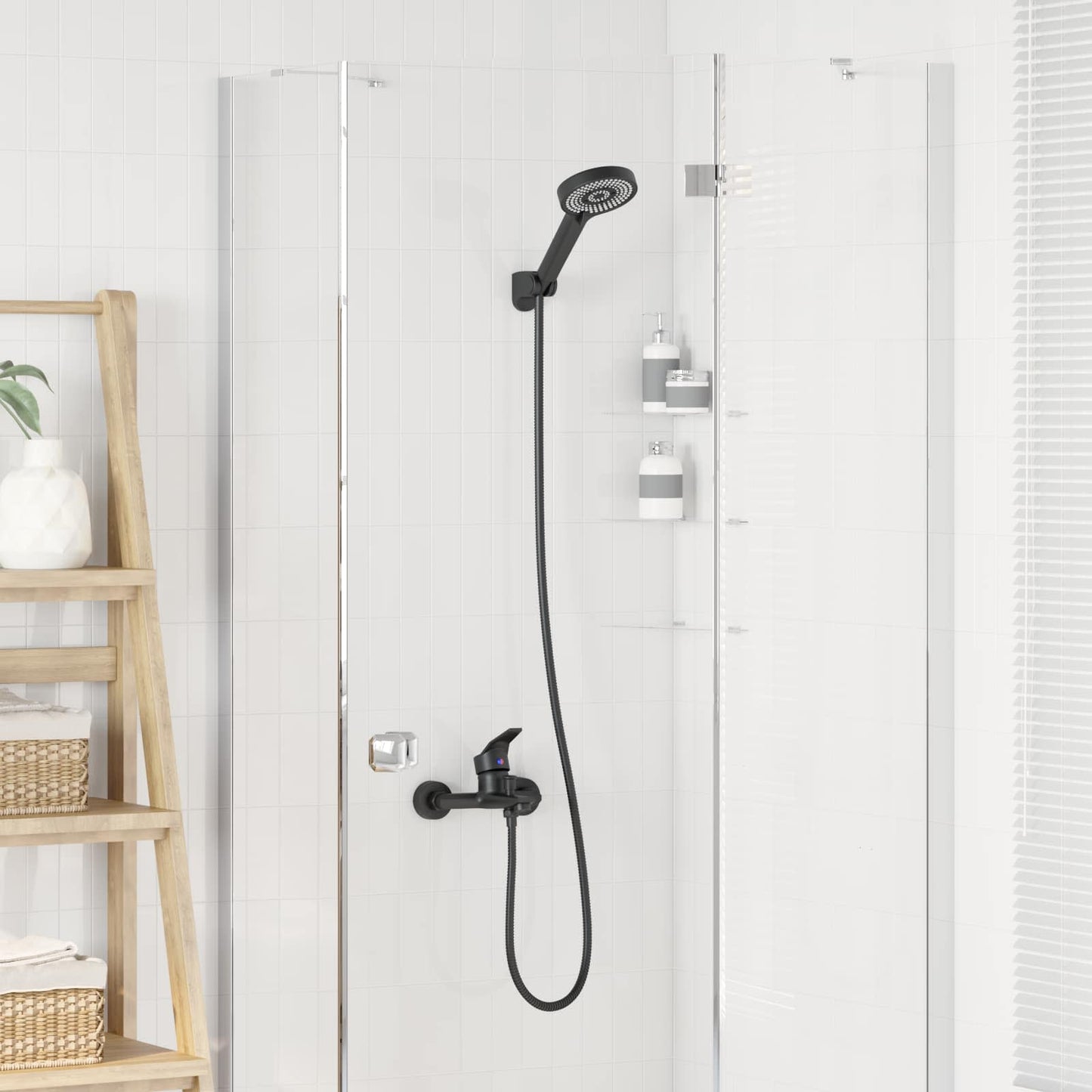 Duschkopf Set Schwarz G 1 / 2 Zoll