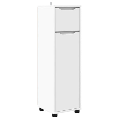 Badezimmermöbel-Set mit Schubladen 4 pcs Weiß Holzwerkstoff