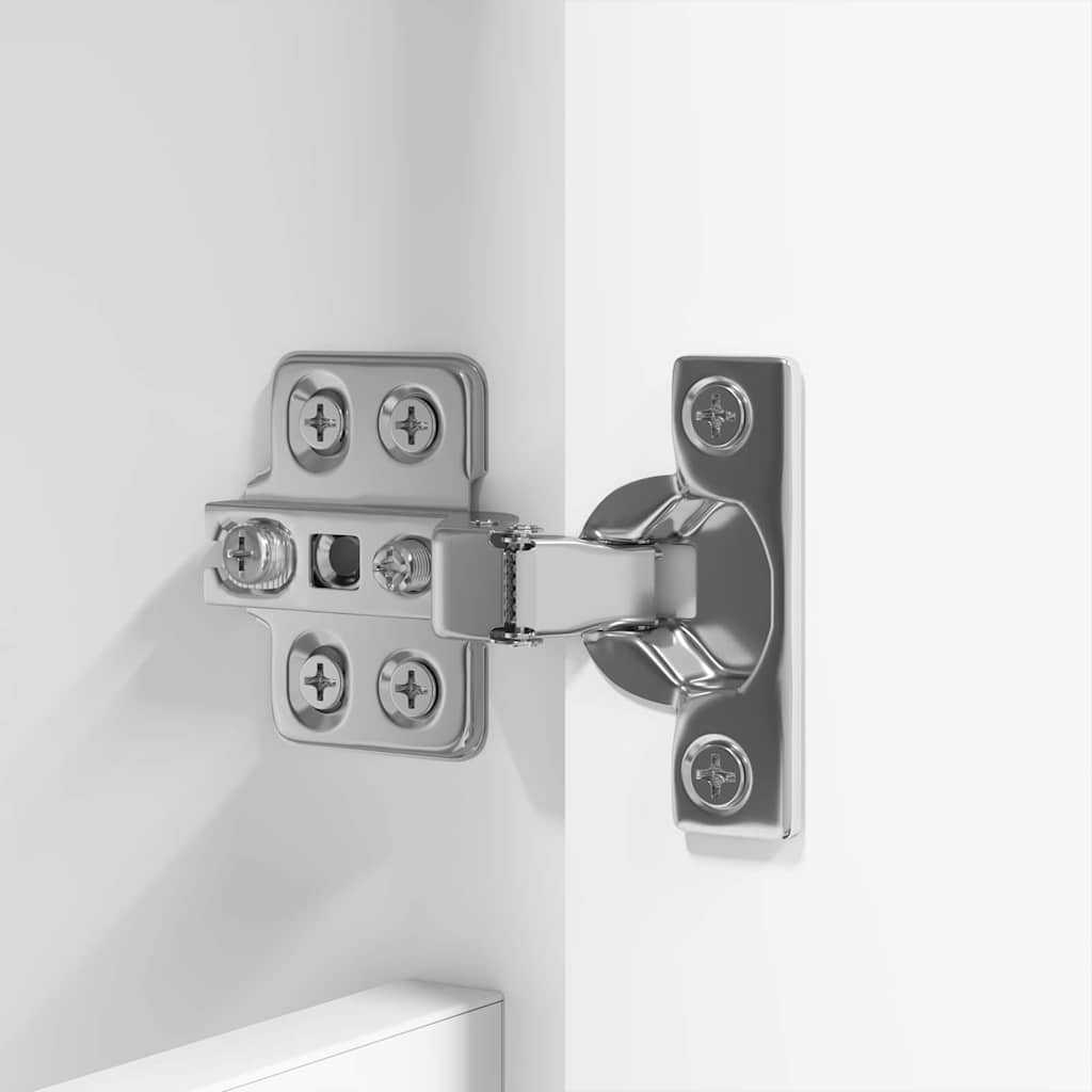 Badezimmermöbel-Set mit Schubladen 3 pcs Weiß Holzwerkstoff