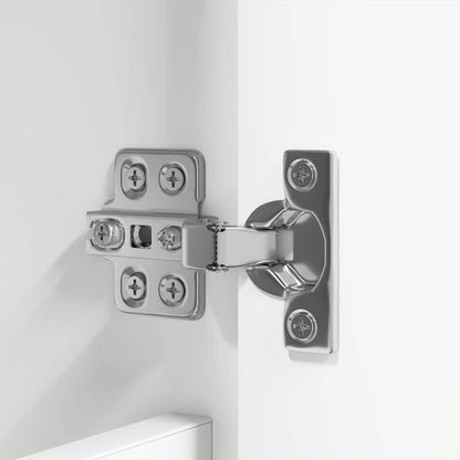 Badezimmermöbel-Set mit Schubladen 3 pcs Weiß Holzwerkstoff