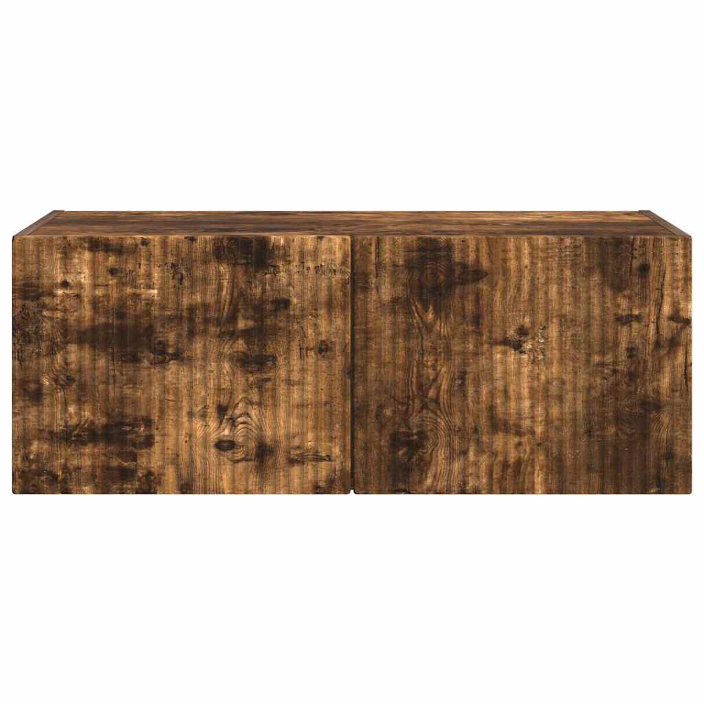 TV-Wandschrank Wandmontiert Geräucherte Eiche 60 x 31 x 29,5 cm